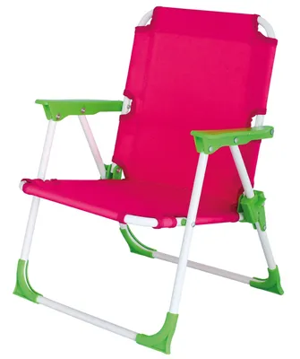 Zdjęcie produktu dla Eurotrail Nicky Kids, 25 kg, Krzesło kempingowe, 2 x noga, 995 g, Poliester, Zielony, Różowy