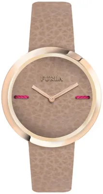 Produktbild von Furla R4251110502 Damen-Armbanduhr, Edelstahl-Gehäuse, Leder-Armband