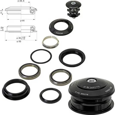 Obrázok produktu pre Hlavové zloženie AHead polointegrovaná kazeta TANGE 1,1/8" ALU 28,6/ 44,0/ 30,0 mm čierna