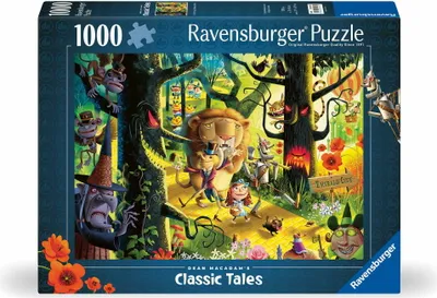 Immagine prodotto di puzzle Ravensburger da 1000 pezzi: leone, tigre e orso 12000513