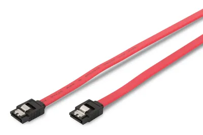 Produktbild von Digitus 2x SATA 7-pin, 0.75 m SATA-Kabel 0,75 m Rot