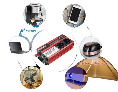 Obrázek produktu pro Měnič, vysoká účinnost, několik USB portů, černá barva