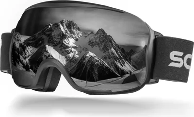 Produktbild von Schnorr Skibrille Kryos Silber (S3/S4) | Full REVO verspiegelt, Anti-Fog, UV400, 45 mm Band