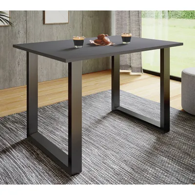 Produktbild von VCM Holzesstisch | H. 76 x B. 110 x T. 50 cm | hochwertiges und massives Fußgestell | Füße aus Eisen | Küchentisch - Xona U