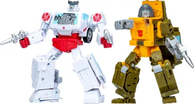 Produktbild von Hasbro The Transformers: The Movie Studio Series Deluxe Class 2 Pack Brawn & Autobot Ratchet 11 Cm Figur Mehrfarbig  Mehrfarbig One Size
