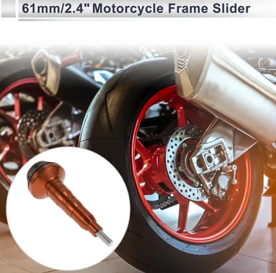 Produktbild von 0.63" Motorrad Slider Rahmen Aluminiumlegierung Kunststoff Rad Verkleidung Schutz Crash Pad Schutzblech 2.4" 5.87" Orange 1 Stück