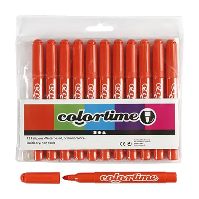 Produktbild von Creativ Company 37351, 12 Stück(e), Dunkelorange, 3 Jahr(e), Rundspitze, Dunkelorange, Rund