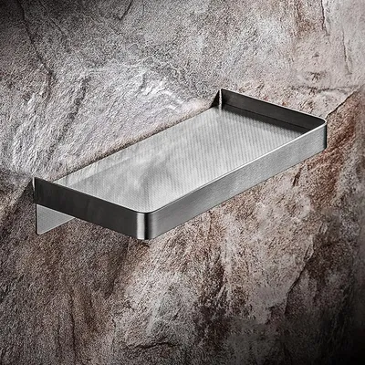 Produktbild von Famanu Badezimmerregal Rechteckiger Duschcaddy Organizer - Edelstahl gebürstet