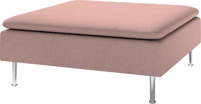 Produktbild von Dekoria Bezug für Söderhamn Fußhocker, altrosa, 93 x 93 x 40