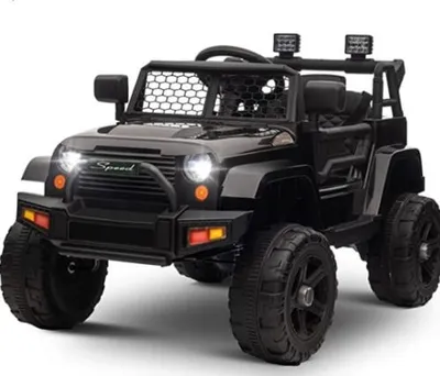 Obrázok produktu pre Elektrické autíčko LEAZDM 12V, model JEEP, s MP3 prehrávačom, hudbou, klaksónom a svetlometmi. Diaľkové ovládanie na frekvencii 2,4 GHz. Maximálna rýchlosť: 2,8 km/h. Diaľkové ovládanie