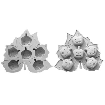 Produktbild von Kürbis Silikon Backform - Halloween Keks Minicakes