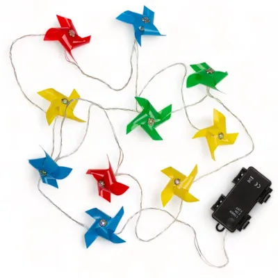 Immagine prodotto di Catena luminosa a LED colorata con timer, 10 LED, 1,60 metri