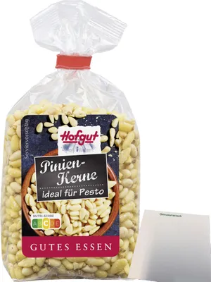 Produktbild von Hofgut Pinienkerne (150g Beutel) + usy Block