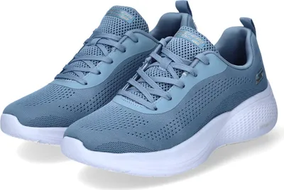 Produktbild von Skechers Damen Low Sneaker/ Schnürschuhe BOBS INFINITY Blau Textil Größe: 36