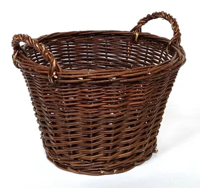 Produktbild von Kaminkorb Holzkorb Kaminholzkorb Obstkorb Gartenkorb aus Weide Rund Ø 45 cm (Nr. 90355-45)