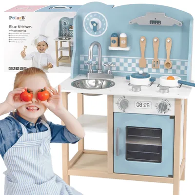 Produktbild von Kinderküche aus Holz Viga blau