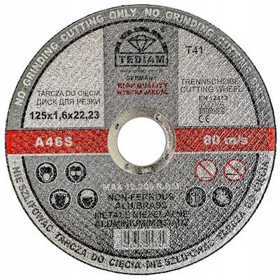 Produktbild von TEDIAM Trennscheibe für Aluminium Messing 125 x 1,6 mm