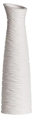 Image de Gilde, vase pour sol, modèle "Diverso", céramique, blanc, hauteur 46 cm, diamètre 13 cm. Numéro d'article : 86020. Lot de 3 pièces (assorties)