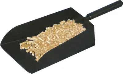 Produktbild von Pelletsschaufel Schaufel schwarz beschichtet- Länge 35,5cm