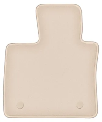 Image de Tapis conducteur moquette PREMIUM beige compatible avec BMW X5 F15 (2013-, SUV) – avec fixations – sur‑mesure
