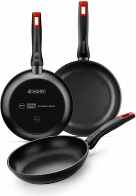 Obrázok produktu pre Monix M240000, Kolo, Viacúčelová panvica, Čierna, Xylan Plus, Keramický, Plyn, Indukčná, 26 cm