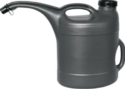 Produktbild von Heizölkanne mit 10 Liter Fassungsvermögen, oval, aus Kunststoff, Anthrazit