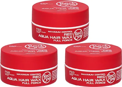 Produktbild von RedOne aqua hair wax red 150 ml 3-Pack