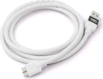 Produktbild von System-S Micro USB 3.0 Datenkabel Ladekabel (USB 3.0 Micro-B) 140 cm in Weiß