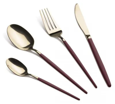 Produktbild von Berlinger Haus Besteckset 24 Teile Gold BH-3072