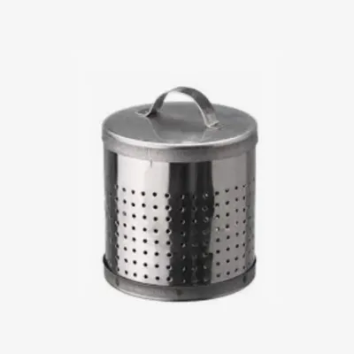 Produktbild von Teefilter aus Edelstahl mit Deckel für losen Tee, spülmaschinengeeignet