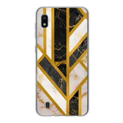 Produktbild von MuchoWow® Handyhülle Schutzhülle Hülle für Samsung Galaxy A10 Marmor - Gold - Glitzer - Luxus Silikon Softcase Handy Hülle - Schutzhülle