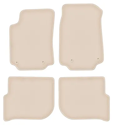 Image de Tapis de sol en moquette pour Audi 200 C3 1983-1991 (berline/break) – jeu de 4 pièces, beiges, sur mesure – Wielganizator FORTUNA