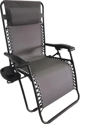 Obrázok produktu pre Nastaviteľné relaxačné lehátko DELUXE, farba: sivá DELUXE