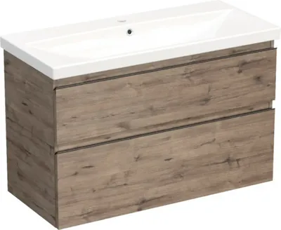Obrázek produktu pro Koupelnová skříňka s umyvadlem Jungborn TRENTA 100 cm dub wellington