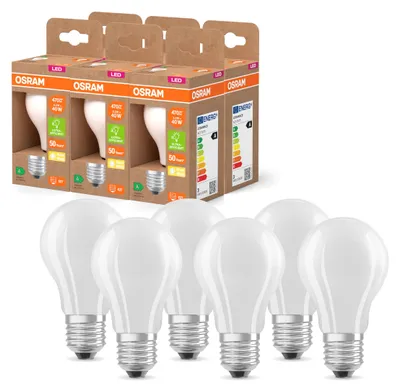Produktbild von Osram LED Superstar Classic LED-Lampe A 40 in klassischer Kolbenform aus gefrost