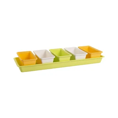 Obrázek produktu pro PLASTKON, truhlík MINIGARDEN-SPRING, sada 5 ks (mix barev)