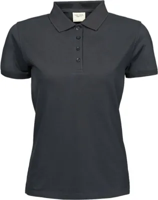 Produktbild von Tee Jays 1401 | Ladies Heavy Poloshirt Piqué - Bis 60 °C waschbar - Farbe: Dark Grey (Solid) - Größe: 3XL