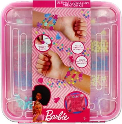 Produktbild von Barbie Kreativ-Set: Schmuck und Perlen zum Selbermachen für kleine Bastler