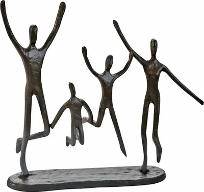 Produktbild von Casablanca by Gilde Dekofigur Design Skulptur Jumping brüniert H. 20 cm,74572