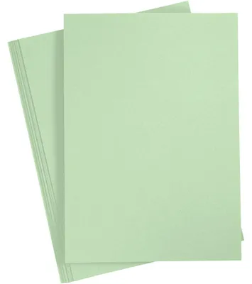 Produktbild von Karton, A4, Blatt 210x297 mm, 220 g, Hellgrün, 10 Stk/ 1 Pck