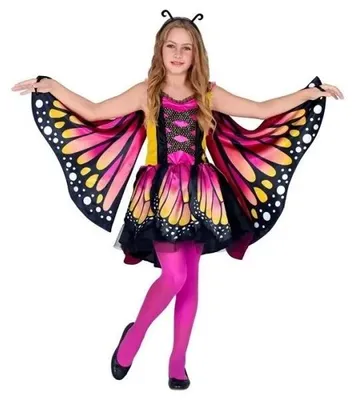 Immagine prodotto di Abito a farfalla rosa, taglia 158 cm - Widmann