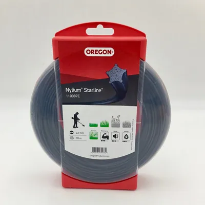 Zdjęcie produktu dla OREGON Żyłka do kosiarki, żyłka do podkaszarki - NYLIUM Starline - 2,7 mm 70 m 110987E