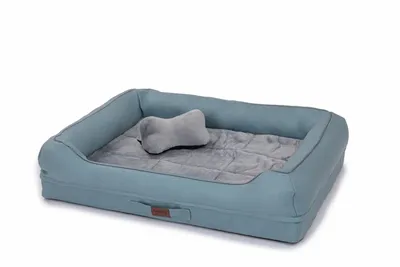 Produktbild von RAIKOU Hundematratze Hundebetten gepolstertes waschbares Tierbett Hundekissen Hundesofa Blau 80*60*7cm