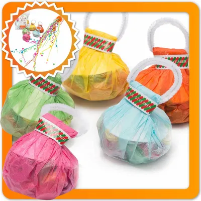 Produktbild von Luftschlangen Bomben 5er Set Bunt – Wurf-Luftschlangen für Party, Silvester, Karneval & Geburtstag – Konfetti Shooter Zubehör