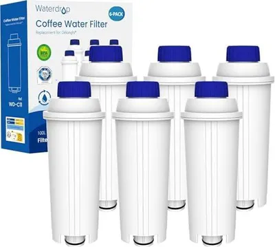Produktbild von Waterdrop Filterkartuschen, Ersatz für De'Longhi® Wasserfilter DLSC002, Kompatibel mit De'Longhi® Magnifica® S, Eletta® Explorer, Dinamica® und ECAM-Serie, Kaffeeautomat und Espressomaschine (6)