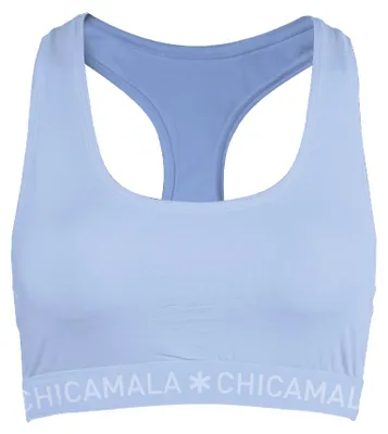 Produktbild von Damen-Rückenfreies Top, 1 Stück, einfarbig, Blau, Größe L
