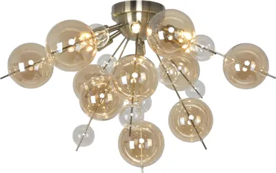 Produktbild von Näve Leuchten Deckenleuchte EXPLOSION mit G9 Deckenleuchte EXPLOSION mit G9 Deckenleuchten - Deckenleuchte "EXPLOSION" Ø: 57cm weiß, Deckenlampe im Modern Style, aus Metall und Glas in weiß, 38 cm hoch, Ø 57 cm, G9-Fassung