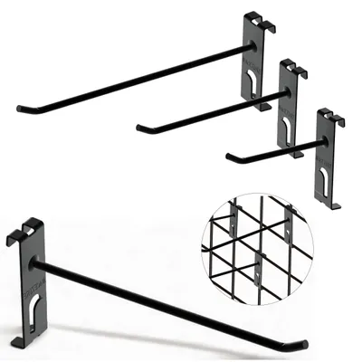 Productafbeelding van Set van 30 metalen wandhaken voor draadpanelen