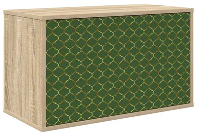 Image de vidaXL Meuble TV mural, modèle GELEEN, 69 x 33 x 40 cm, finition chêne Sonoma
