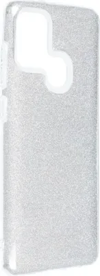 Produktbild von König Design Hülle kompatibel mit Samsung Galaxy A21s Kunststoff Soft Handyhülle - Handy Case Silber